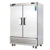 Everest Refrigeration EBRF2 54in Wide Two Section Dual Temp Refrigerator Freezer 