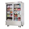 Everest Refrigeration EBGR2 54in Wide Two Section Glass Door Reach-In Refrigerator 
