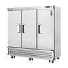 Everest Refrigeration EBF3 74.75in Wide Three Door Reach-In Freezer 