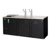 Everest Refrigeration EBD4-CT 89.25in Wide Three Section Direct Draw beer cooler 