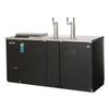 Everest Refrigeration EBD3-CT 68in Wide Two Section Club Top Direct Draw beer cooler 