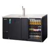 Everest Refrigeration EBD3-BBG-24 68in Wide Two Section Direct Draw beer cooler 
