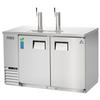 Everest Refrigeration EBD2-SS 57.75in Wide Two Section Direct Draw beer cooler 