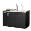 Everest Refrigeration EBD2-CT 57.75in Wide Two Section Club Top Direct Draw beer cooler 