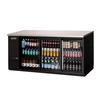 Everest Refrigeration EBB90G-SD 89.25in Wide Three Section Glass Door Back Bar Refrigerator 