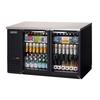 Everest Refrigeration EBB59G 57.75in Wide Two Section Glass Door Back Bar Refrigerator 