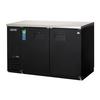 Everest Refrigeration EBB59 57.75in Wide Two Section Solid Door Back Bar Refrigerator 