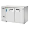 Everest Refrigeration EBB48-SS 49in Wide Two Section Solid Door Back Bar Refrigerator 