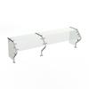 Duke Manufacturing TS482-74 73-1/2in Single Shelf Self-Service Contemporary Food Shield 