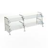Duke Manufacturing TS482DD-74 73-1/2in W Dual Shelf Self-Service Contemporary Food Shield 