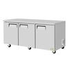 Refrigeration X XUR-72-N 72.75in Wide Three Section Undercounter Refrigerator 