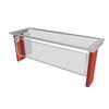 Duke Manufacturing TS570-88 Thurmaduke 88in Full Service Style Sneeze Guard with Glass Top 