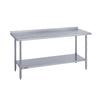 Duke Manufacturing 314S-3030-2R 30inx30in Supreme 14/300 Stainless Work Table 1-1/8in Riser 