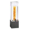 Cal-Mil 1527-3-96 Midnight Bamboo 8.25in x 9.75in Clear Beverage Dispenser 