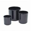 Cal-Mil 1950-16-13 4in Dia. X 4.25"H Black Melamine 16oz Salad Crock - 4 Each 