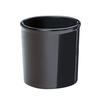 Cal-Mil 1950-64-13 6.75in Dia. x 6.25"H Black Melamine 64oz Salad Crock 