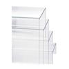 Cal-Mil 238 Classic 8in x 8in Clear Acrylic Nestable Display Riser Set 
