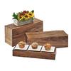 Cal-Mil 166-11-78 Mid-Century 20in x 7in x 11"H Walnut Display Riser 