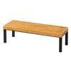 Cal-Mil 22066-6-99 Madera 20in x 7in x 6"H Rustic Pine 1-Tier Display Riser 