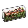 Cal-Mil 22078-13 15in x 5in x 7"H Black Steel Square Countertop Display Riser 
