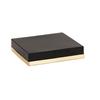 Cal-Mil 22127-3-116 Monaco 14in x 14in x 3"H Black Cube Display Riser 