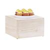 Cal-Mil 22420-6-113 Newport 12in x 12in x 6"H White-Washed Pine Wood Display Riser 