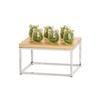 Cal-Mil 23801-1012-49 10in x 12in x 6.75"H Chrome Finish Open Frame Display Riser 