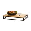 Cal-Mil 23854-3-13 Milo 12in x 20in x 3"H Black Metal Display Riser 