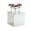 Cal-Mil 23872-8-49 Milo 8in x 8in x 8"H Chrome Finish Display Riser 