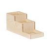 Cal-Mil 3665-71 Blonde 4.5in x 14.25in x 6"H Maple Wood 3-Tier Display Riser 