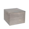 Cal-Mil 432-9-110 Aspen 12in x 12in x 9"H Gray Pine Wood Display Riser 