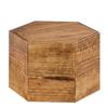 Cal-Mil 435-8-99 Madera 12in Dia. x 8"H Rustic Pine Hexagon Display Riser 