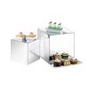 Cal-Mil MC700 12in x 12in x 12"H Mirror Acrylic Nestable Display Riser 