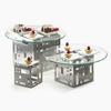 Cal-Mil 1607-5-55 Squared 5in x 5in Stainless Steel Cube Riser 