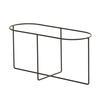 Cal-Mil 22325-6-13 17.75in x 10.75in x 6"H Black Metal Platter Riser 