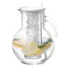 Cal-Mil JC100 Gourmet 8in Dia. Clear Glass 0.5gl Pitcher 