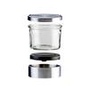 Cal-Mil 1851-5 5.25in Dia. x 4.5"H Glass 32oz Mixology Storage Jar- 3 Each 