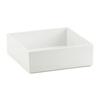 Cal-Mil 1393-15M Cater Choice 10in x 10in White Melamine Square Box - 2 Each 