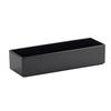 Cal-Mil 1397-13M Cater Choice 7in x 20in Black Melamine Rectangular Salad Box 