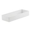 Cal-Mil 1397-15M Cater Choice 7in x 20in White Melamine Rectangular Box 