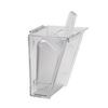Cal-Mil 356 6in x 5.25in Clear Polycarbonate Wall Mount Scoop Holder 