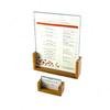 Cal-Mil 1510-411-60 Bamboo 4in x 11"H U-Frame Cardholder with Acrylic Insert-6 Each 