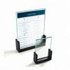 Cal-Mil 1510-46 4in x 6"H Black Base U-Frame Card Holder - 6 Each 