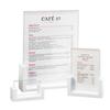 Cal-Mil 1510-811-15 8.5in x 11"H White Base U-Frame Card Holder - 6 Each 