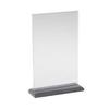 Cal-Mil 650-17 Luxe 4in x 6"H Clear Acrylic Card Holder - 1dz 