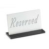 Cal-Mil 956-10 5in x 3"H Silver Engraved "Reserved" Message Holder - 1dz 