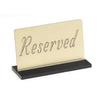 Cal-Mil 956-11 5in x 3"H Gold Engraved "Reserved" Message Holder - 1dz 