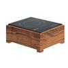 Cal-Mil 3633-78 Mid-Century 12.75in x 16in x 7.25"H Walnut Induction Unit 