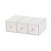 Cal-Mil 1479 Eco Modern 19in x 13in Clear Acrylic Display Case with 3 Drawers 