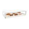 Cal-Mil 3930-71 Blonde 24in x 24in x 10.25"H Clear Display Case 